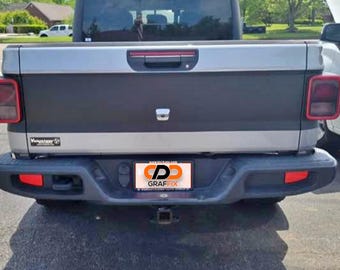 JT Tailgate Solid Blackout Graphic Vinyl Decal Fits Jeep Gladiator 2020+