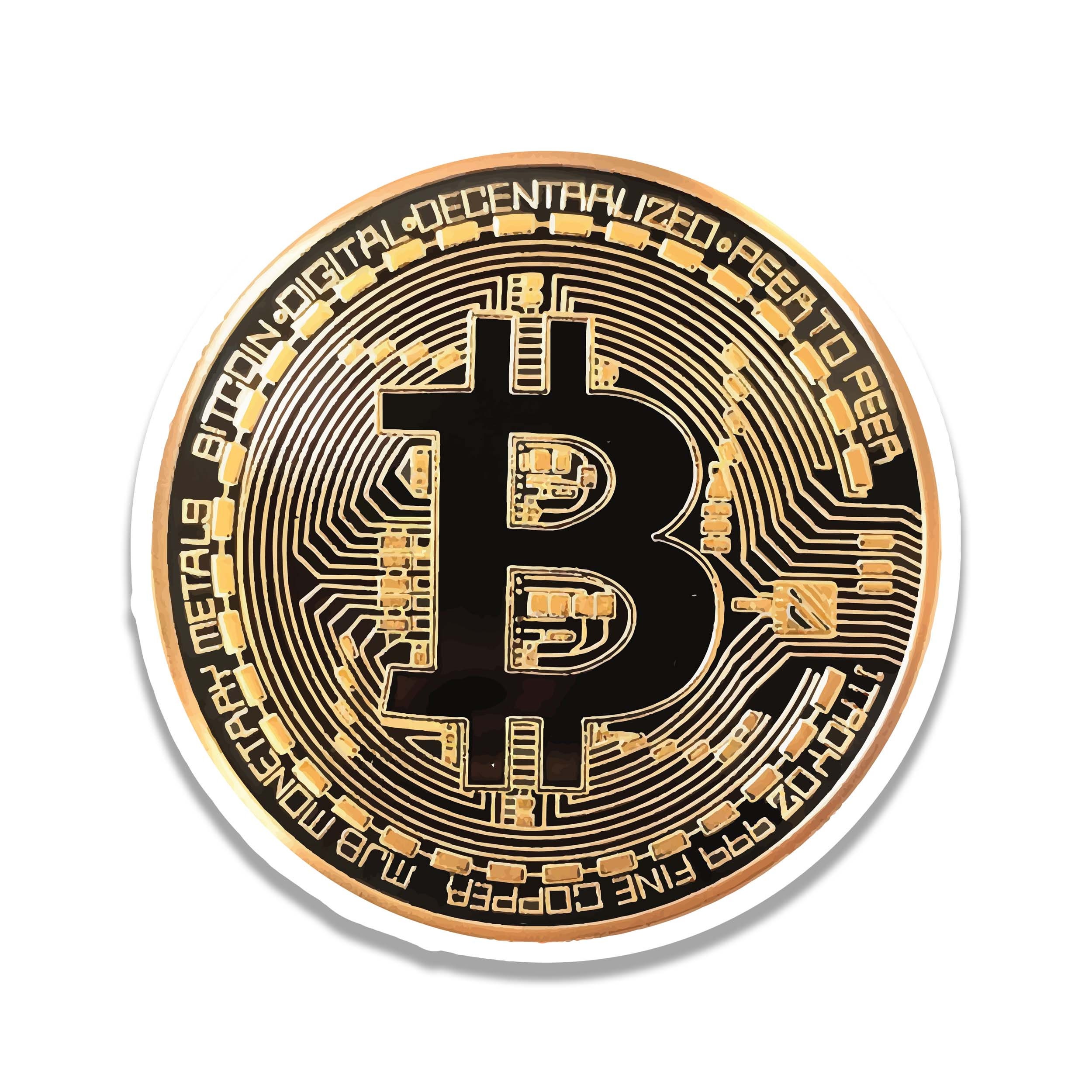 Bitcoin Car Decal - Etsy