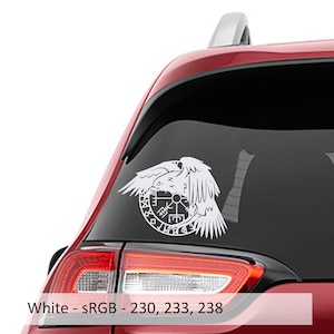Nordic Viking Raven Compass Vinyl Decal | Norse Mythology Sticker for Laptop, Car, Journal, Tumbler, Water Bottle | Vegvisir Odin Gift