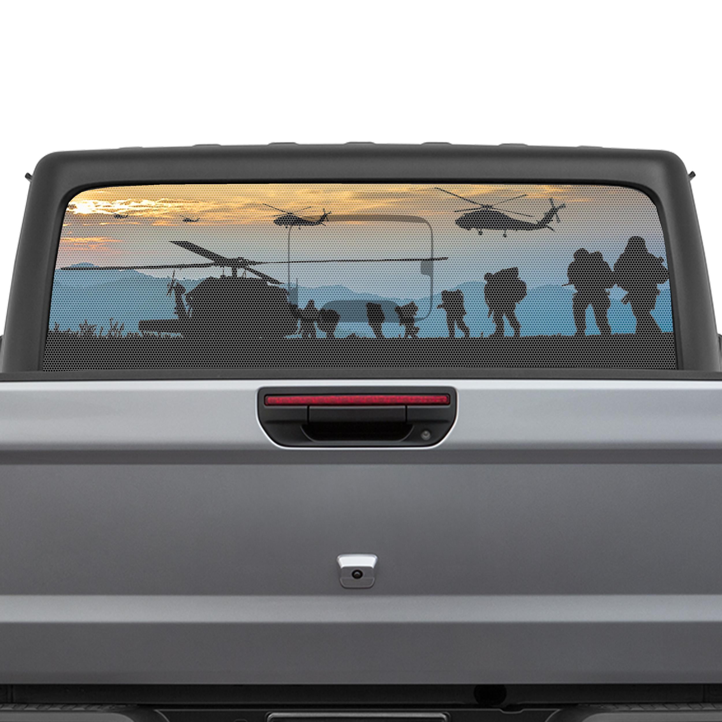 Black Hawk Tactical Evac Perforated Rear Window Decal – Fits Jeep 