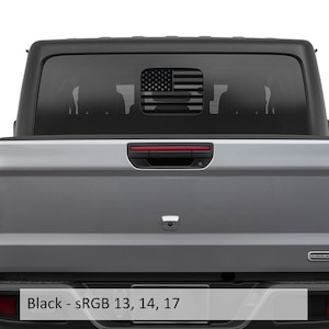 American Flag Vinyl Decal Rear Sliding Window Fits Jeep Gladiator 2020+