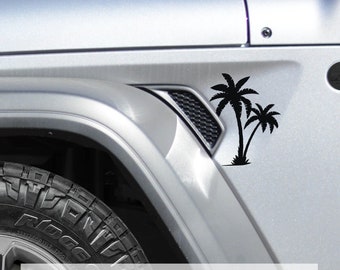 Palme Fenster Aufkleber - passend für Wrangler JL/Jeep Gladiator JT 2018+
