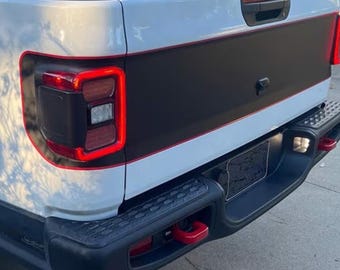 JT Tailgate Bordered Blackout Graphic Vinyl Decal for Jeep Gladiator 2020 and Newer Custom Off-Road Design