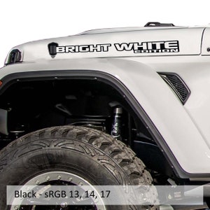 Bright White Edition Hood Decal Set