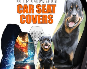 Custom Car Seat Cover – Personalized Front Seat Protector for Car, SUV, or Truck | New Driver Gift for Him or Her