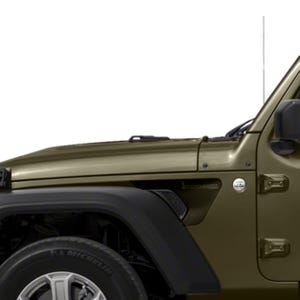 Adesivo in vinile per prese d'aria parafango Sarge Green Edition - Adatto a Jeep Wrangler JL/Jeep Gladiator JT 2018+