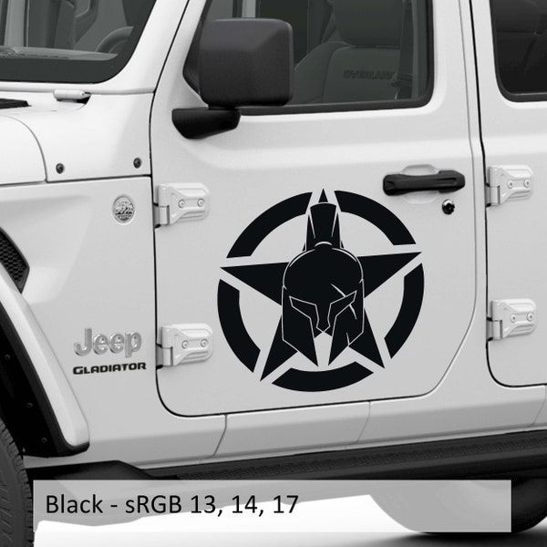 Alpha Romeo Gladiator Military Star Vinyl Decal