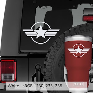 U.S. Military Roundel Star Vinyl Decal