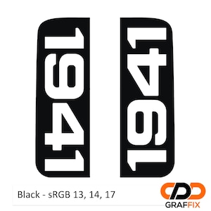 1941 Side Window Vinyl Decal Set for Jeep Wrangler JLU and Gladiator JT 2018 and Newer Patriotic Off-Road Graphic Durable Design image 4