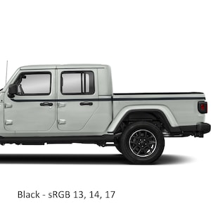 Upper Body Stripe Vinyl Decal Kit - Fits Jeep Gladiator JT 2020-current models