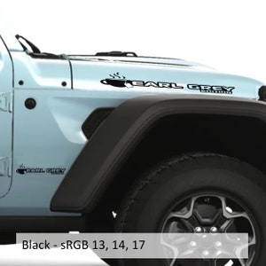 Earl Grey Edition Vinyl Hood Decal Set