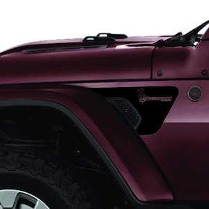 Snazzberry Edition Fender Vent Vinyl Decal for Jeep Wrangler JL and Gladiator JT 2018 and Newer Bold Off-Road Custom Design