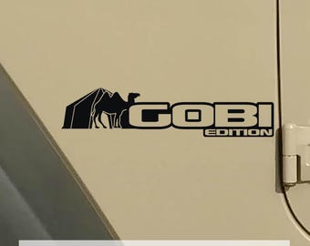 Gobi Edition Vinyl Transfer Fender Decals, Custom Off-Road Graphics for Jeep Wrangler JL and Gladiator JT, Durable Unique Design