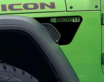 Mojito Edition Fender Vent Decal Fits Jeep Wrangler JL Gladiator JT 2018 Custom Vinyl Graphic