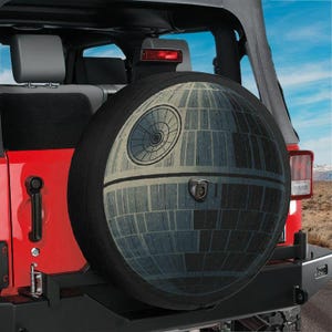 Spare Tire That’s No Moon Cover With Backup Camera Hole Option For Wranglers, Broncos Tire Sizes Full Color Print RV Camping Gift