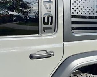 1941 Side Window Vinyl Decal Set for Jeep Wrangler JLU and Gladiator JT 2018 and Newer Patriotic Off-Road Graphic Durable Design