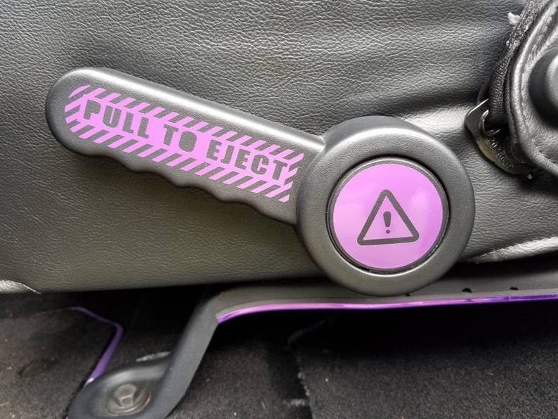 Pull to Eject Decal Kit Driver and Passenger Side Graphics Fits 2007-2018 Jeep Wrangler JK JKU Durable Custom Design image 6