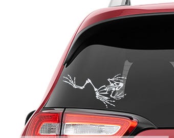 Bone Frog Skeleton Vinyl Decal SOCOM Tactical Navy Seal Window Sticker Durable Military Design