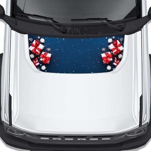 Kerstcadeaus Hood Grafisch ontwerp sticker past op Ford Bronco 2021+