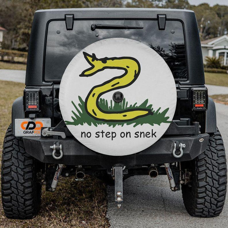 No Step On Snek Tire Cover, Full Color Print (Fits Jeep & Broncos) image 2
