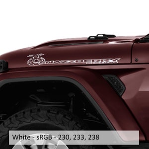 Snazzberry Edition Vinyl Hood Decal Set