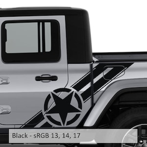 Alpha Romeo Star & Stipes Cab Kit - Fits Jeep Gladiator JT 2020+