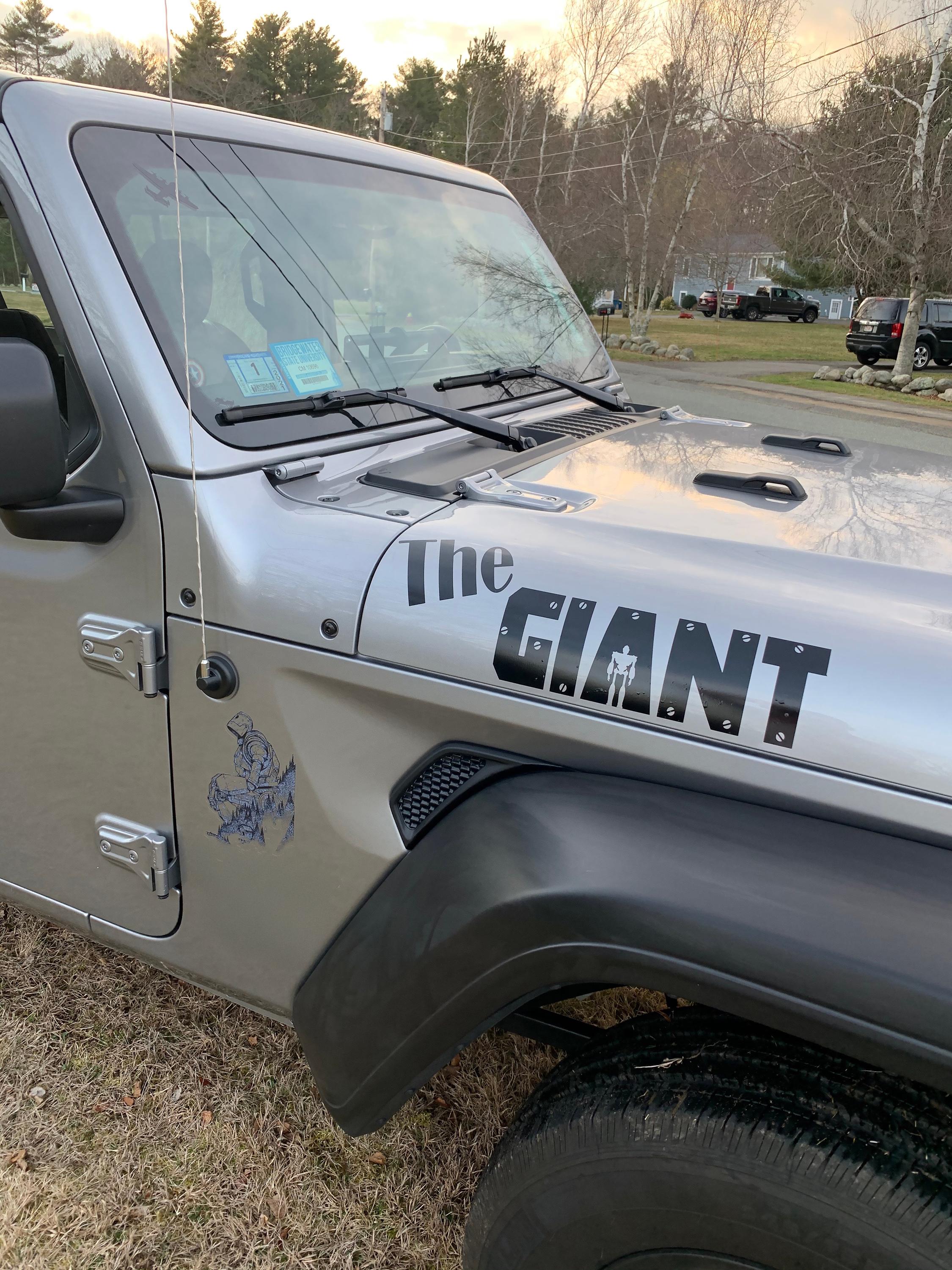 Custom Hood Lettering Custom Text Hood 2-color Vinyl Decals - Fits Jeep Wrangler or Gladiator ...