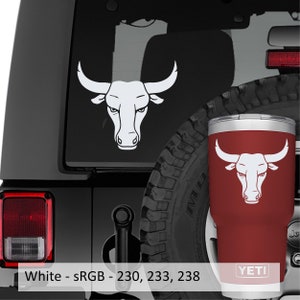 Zodiac Taurus Bull Head Vinyl Transfer Decal Astrology-Inspired Design for Cars Windows Laptops Durable Custom Graphic