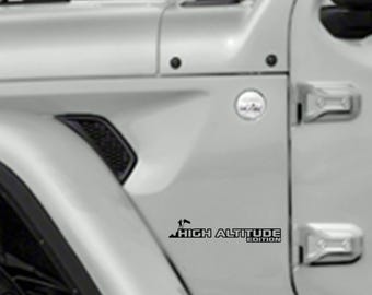 High Altitude Edition Vinyl Transfer Fender Decals Custom Off-Road Graphics for Jeep Wrangler JL and Gladiator JT Durable Unique Design