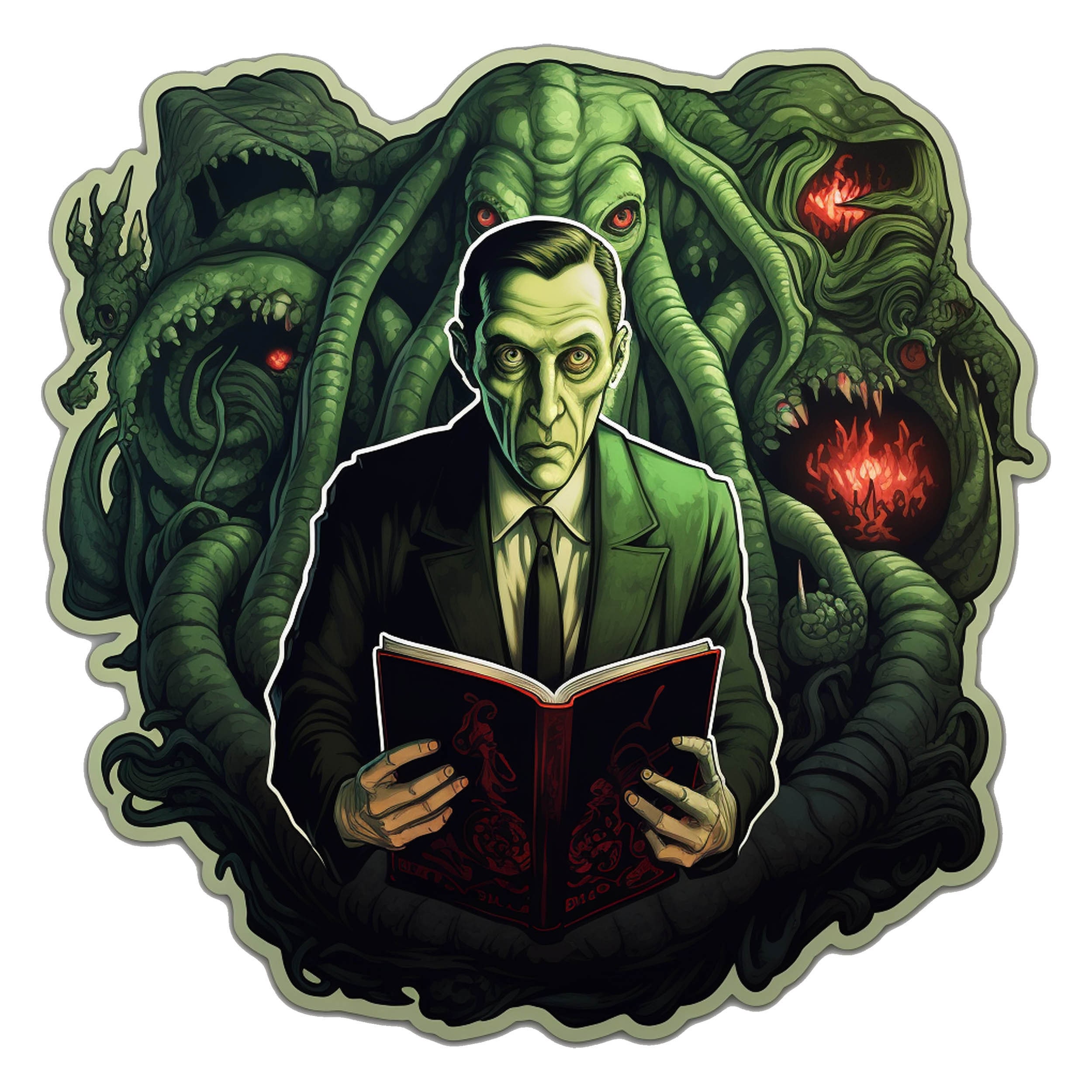 Pegatina Vinilo Cthulhu – Diseño Lovecraft, Varios Tamaños