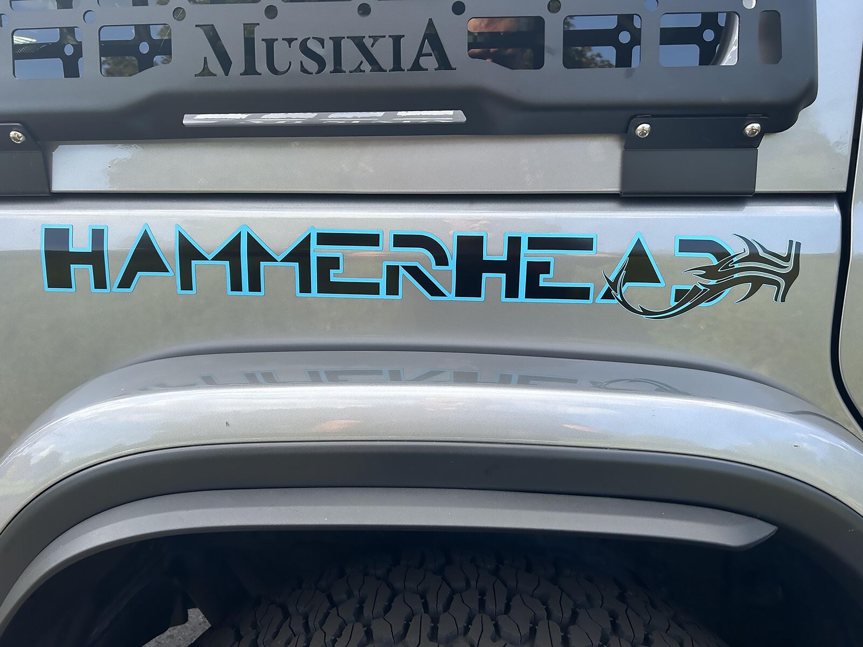 Jeep Custom Lettering Custom Text Hood 2-color Vinyl Decals - Fits Jeep Wrangler or Gladiator ...