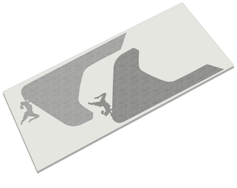 Female Rock Climber Fender Vent Decal v3 | Fits Jeep Wrangler JL & Gladiator JT 2018+ | Adventure Graphic for Jeep Fender Vent