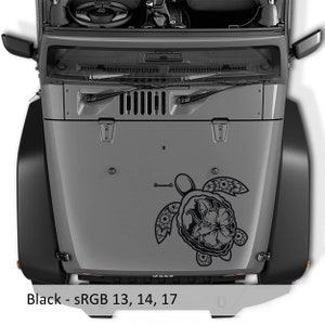 Hawaii Sea Schildkröte Hibiskus Blume Vinyl Aufkleber Tropisches Design für Autos Fenster Laptops Langlebige Island-inspirierte Grafik