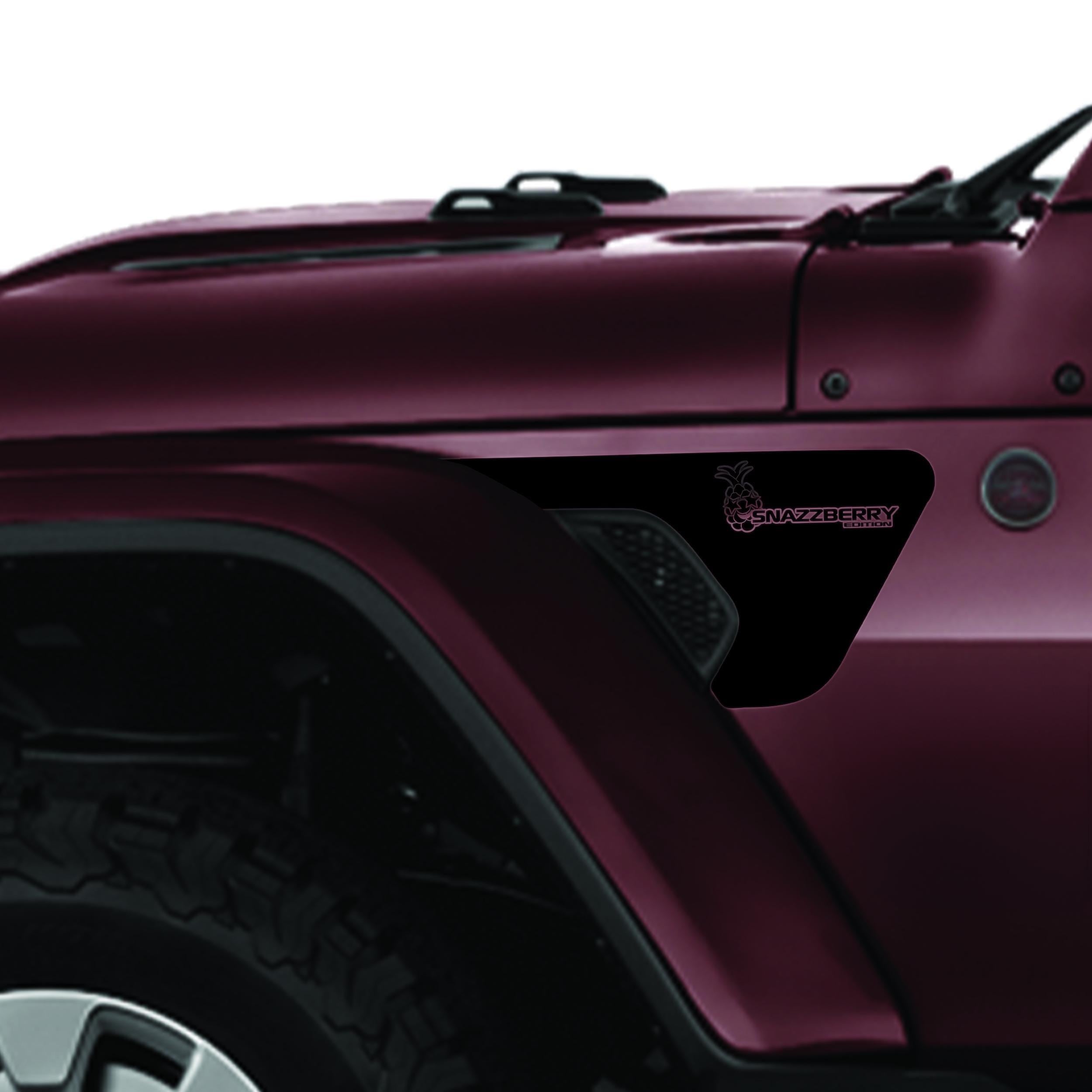 Snazzberry Edition Fender Vent Vinyl Decal for Jeep Wrangler JL