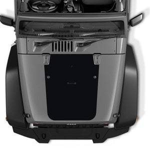 Blackout Vinyl Hood Decal - Fits 2007-2017 Jeep Wrangler JK/JKU Models