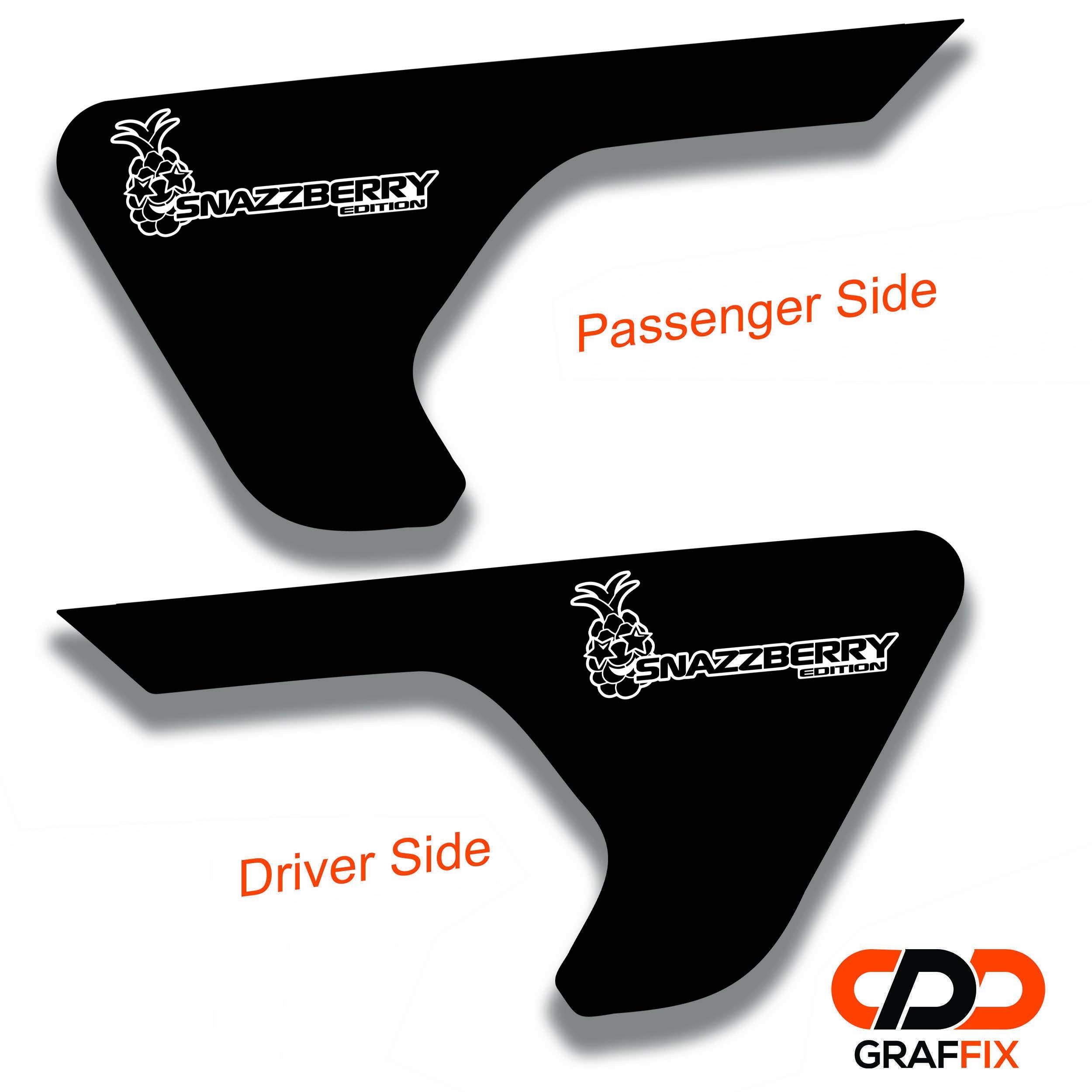 Snazzberry Edition Fender Vent Vinyl Decal for Jeep Wrangler JL