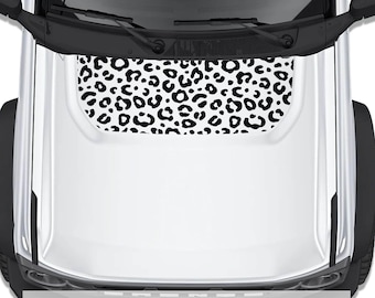 Leopard Print Blackout Hood Vinyl Decal Fits Ford Bronco 2021-2023