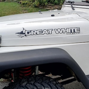 Great White Edition Vinyl Hood Decal Set