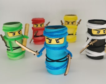 Ninja Einladungskarte Set | Kindergeburtstag | Einladung Party | Ninja Schwert | Liebevolle Geschenkidee | Dankeschön