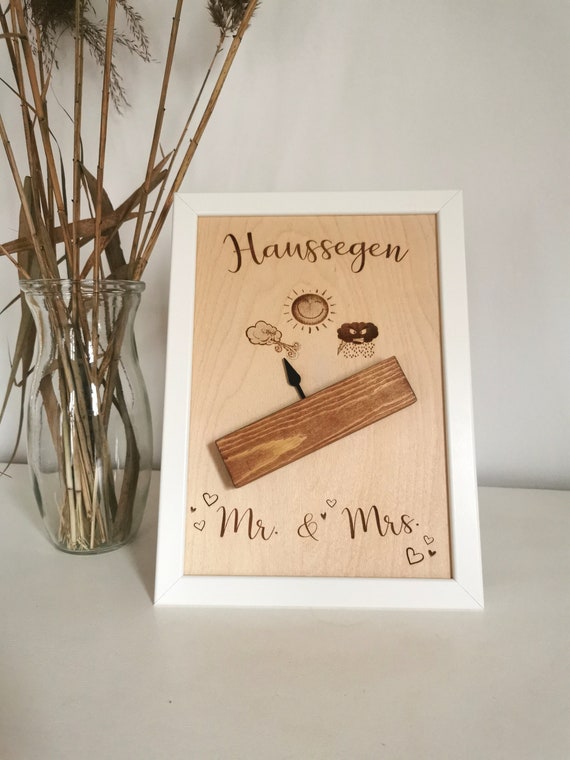 Haussegen | Wasserwaage aus Holz | Wanddeko Holz | Hochzeitsgeschenk | Einzugsgeschenk Hausbau & Wohnung | Richtfest