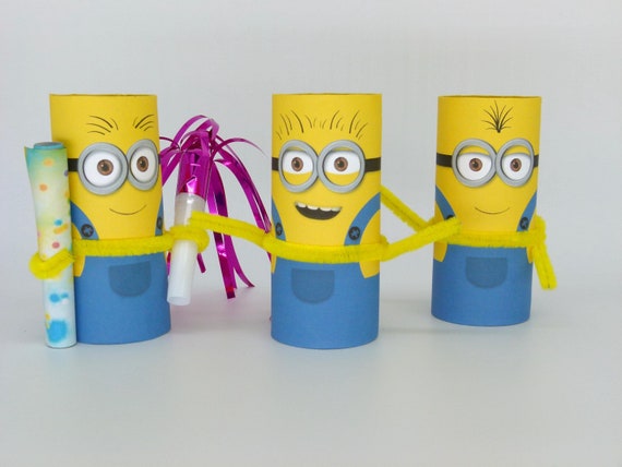 Scherge Einladungskarte Set | Minion Kindergeburtstag | Einladung mit quirligen gelben Helferlein | Party - Tröööt!