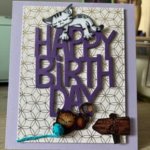 Caixa de tricô surpresa de feliz aniversário!