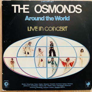 The Osmonds - Around The World Live In Concert- Double LP - 1975 - MGM Records - M3JB 5012 - Vintage LP - Vintage Vinyl