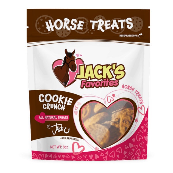 Biscuits croquants entièrement naturels pour chevaux