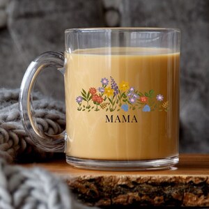 Mama Mug Mama Coffee Mug Mother&#39;s Day Coffee Mug for New Mom Gift Mothers Day Baby Shower Gift Pregnancy Gift, Special Custom Wildflower Mug