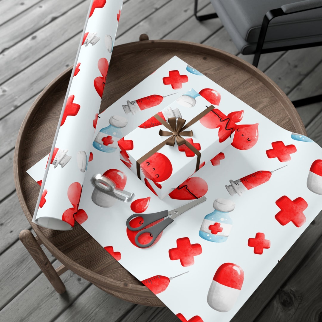 Eco-friendly Medical Cartoon Wrapping Paper, Nurse Doctor Gift - Etsy