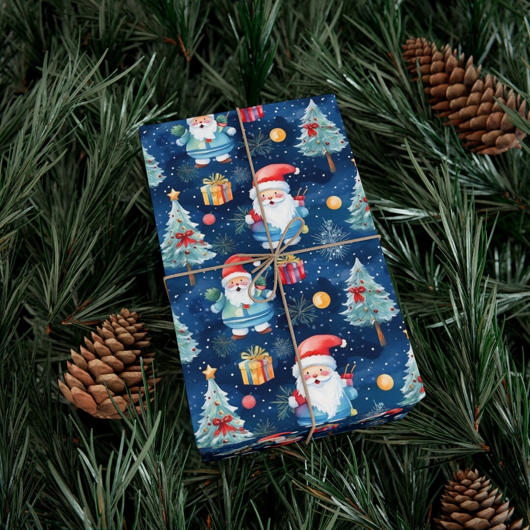 Ecofriendly Christmas Wrapping Paper Festive Holiday Wrap Etsy