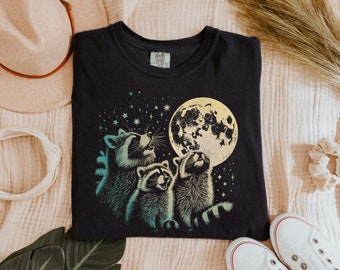 Funny Raccoon Graphic Tee, Comfort Colors Shirt