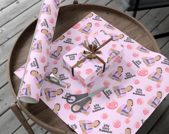 Ms. Rachel Geburtstagsgeschenkpapier, umweltfreundliche Geschenkverpackung