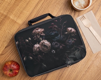 Lonchera floral gótica, bolsa térmica para almuerzo